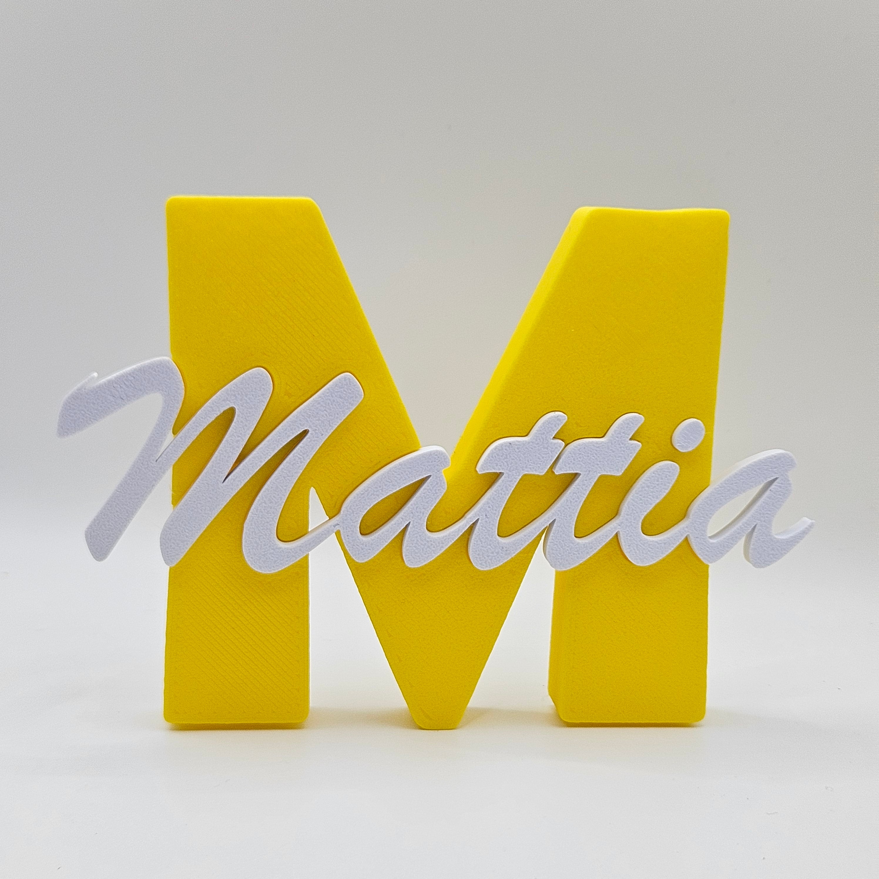 Lettera personalizzata con Nome in corsivo