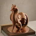 Scultura astratta Volpe Seduta