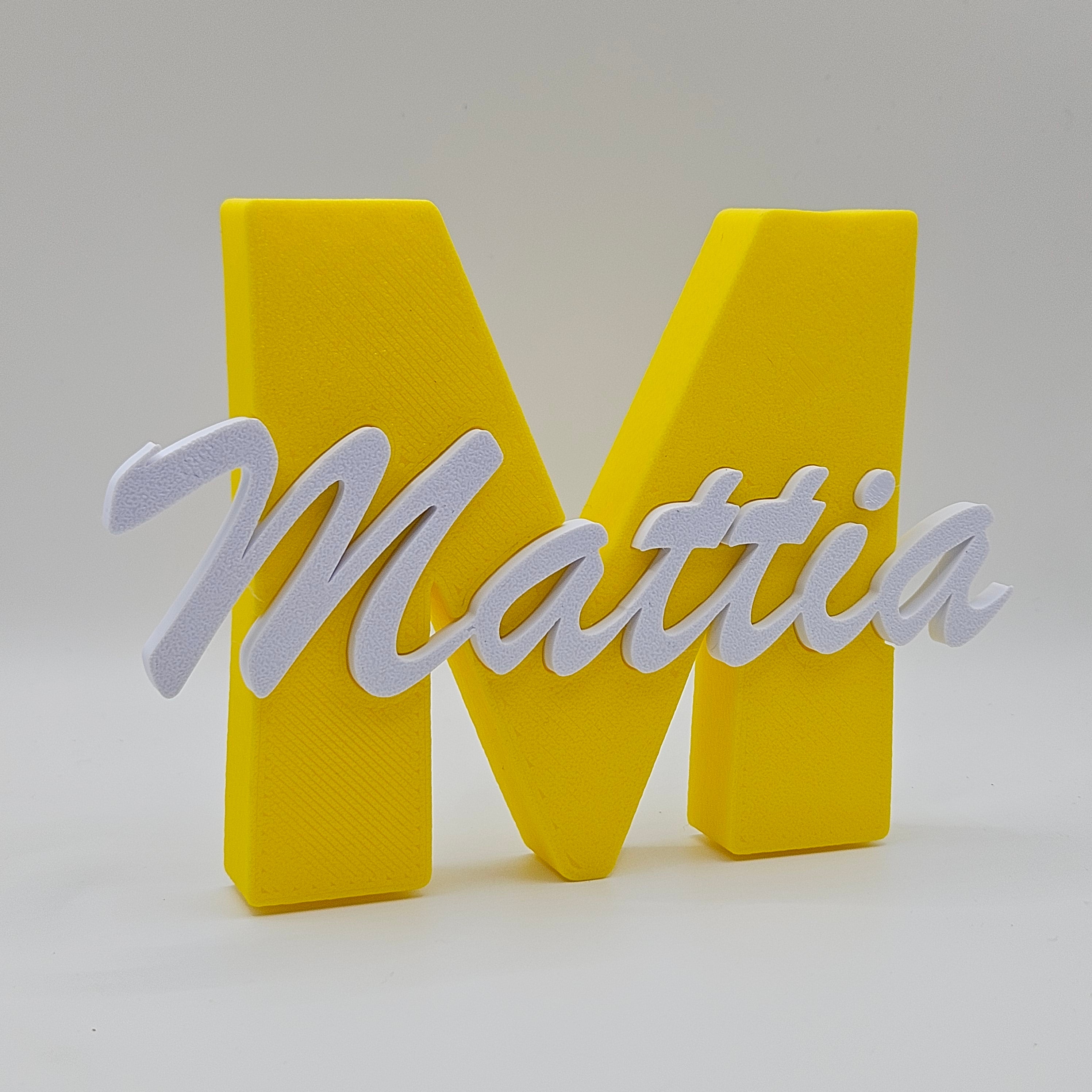 Lettera personalizzata con Nome in corsivo