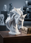 Busto di Cavallo con Criniera